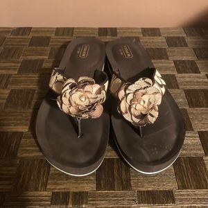 Coach flip flops